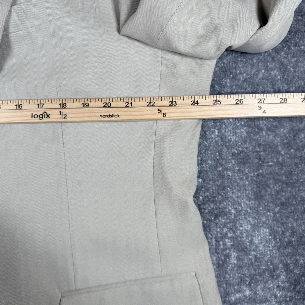 Oscar De La‎ Renta Men's 100% Silk Sport Coat Jacket Blazer Beige Size 46L